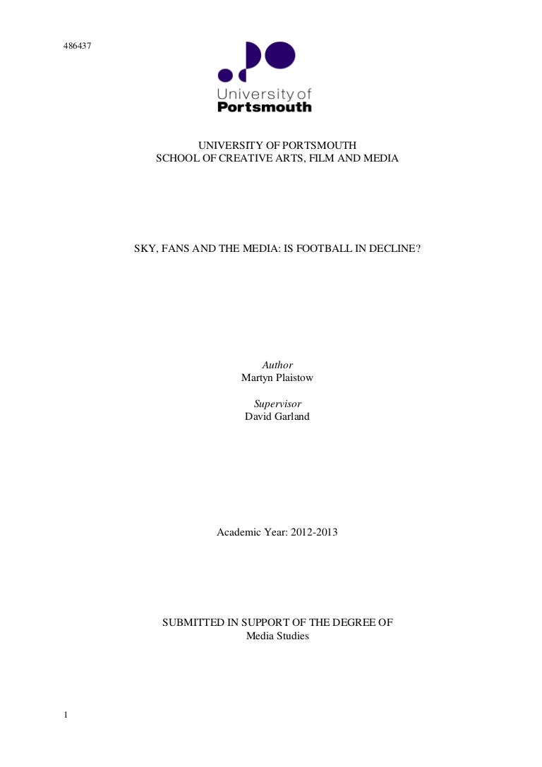 Dissertation portmouth